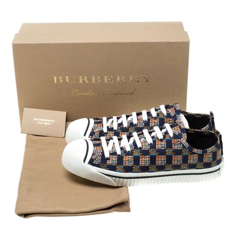 burberry kingly low top sneaker mens sneaker used pre owned|Burberry Kingly Multi.